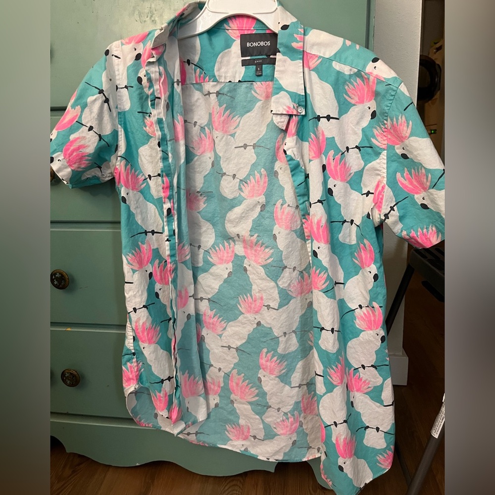 Bonobos Patterned Short Sleeve Button Down